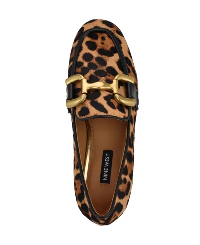 Nine West Women's Lilma Bit Dress Loafers In Leopard