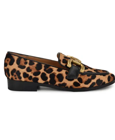 Nine West Women's Lilma Bit Dress Loafers In Leopard