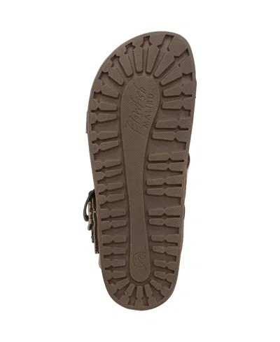 Blowfish Malibu Women's Lilac Thong Slide Platform Sandals In Oak Faux Leather