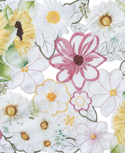 Elrene Sunflower And Daisies Allover Table Runner, 13" X 36" In Multi