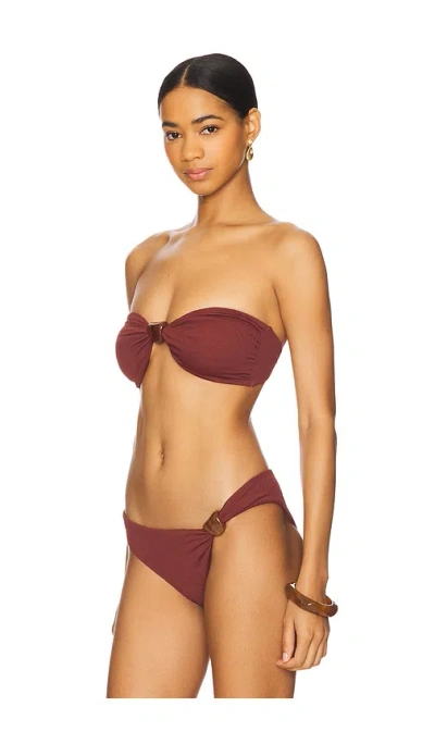 F E L L A Eli Bikini Top In Fudge