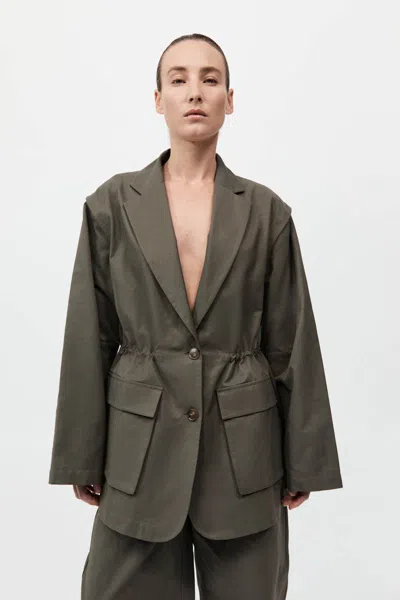 St Agni Hybrid Utility Jacket In Kalamata