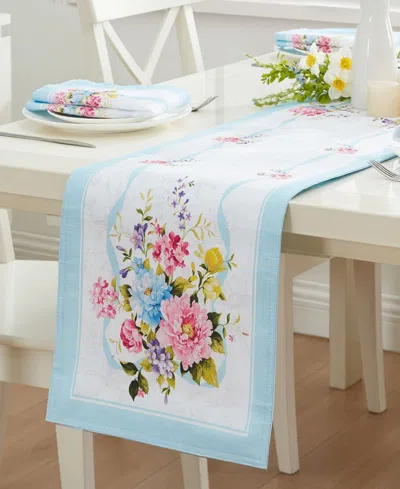 Elrene Rose Cottage Engineered Table Runner, 13" X 70" In Multi