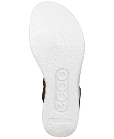 Ecco Women's Flowt Wedge Cork Sandal In Black In Black,black