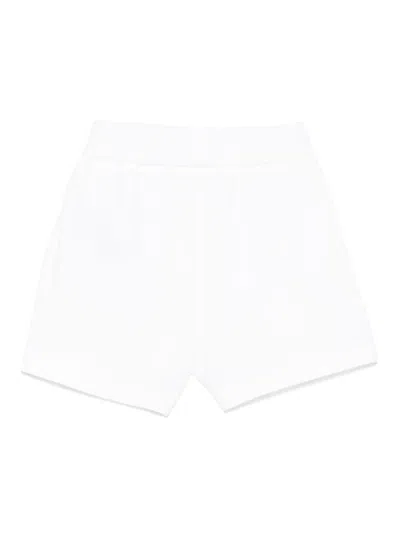 Balmain Elastic Waist Shorts In White
