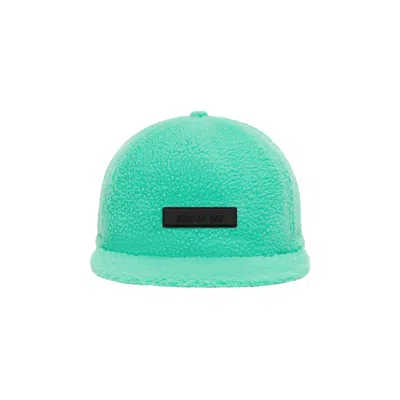 Pre-owned Essentials Fear Of God  Polar Fleece Baseball Cap 'mint Leaf' In Green