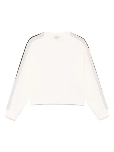 Moncler Women Logo Motif Sweatshirt In Neutral