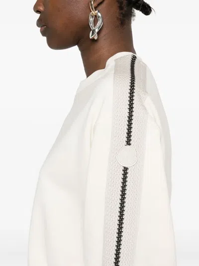 Moncler Women Logo Motif Sweatshirt In Neutral