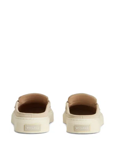 Woolrich Suede Mules In Neutrals