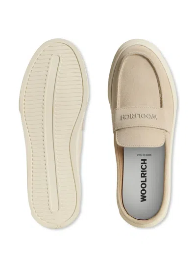 Woolrich Suede Mules In Neutrals
