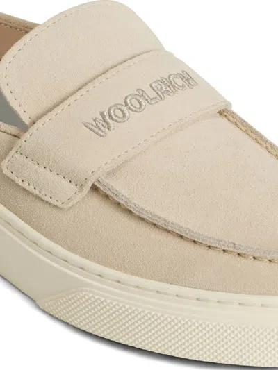 Woolrich Suede Mules In Neutrals