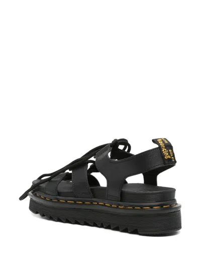 Dr. Martens Dr.martens Nartilla Hydro Leather Gladiator Sandals In Black