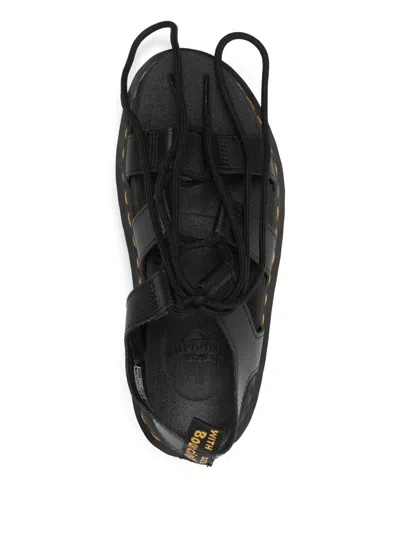 Dr. Martens Dr.martens Nartilla Hydro Leather Gladiator Sandals In Black