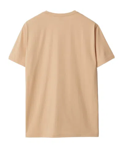 Burberry Graphic Print Crew Neck Short Sleeve T-shirt In Neutral