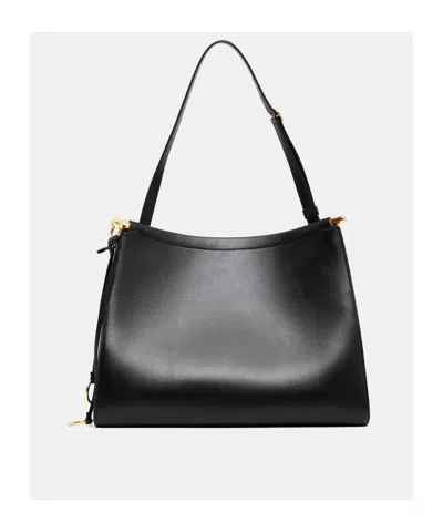 Alaïa Le Click Medium Curve Shoulder Bag In Glossy Leather In Black