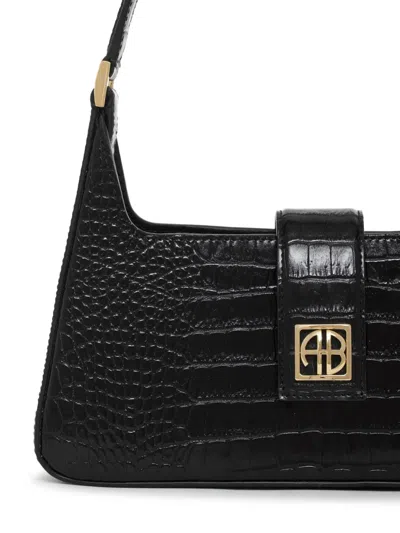Anine Bing Lou Shoulder Bag In Black