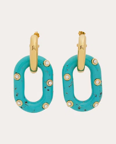 Rabanne "xl Link" Earrings In Multicolour