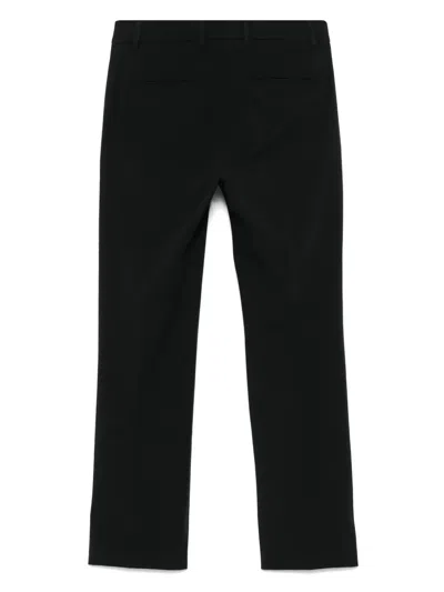 Incotex Contemporary Crop Trousers Pressed Crease In Black