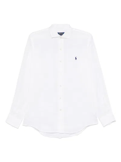 Polo Ralph Lauren Classic Pony Logo Oxford Shirt In White