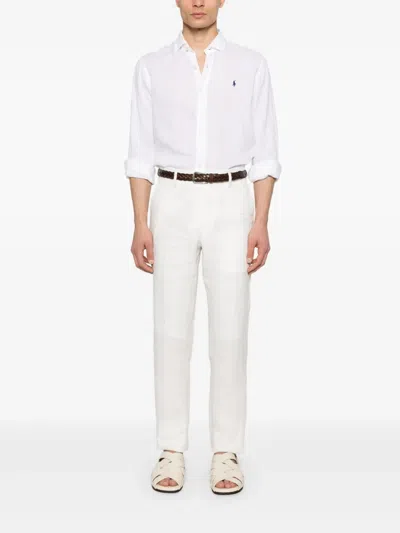 Polo Ralph Lauren Classic Pony Logo Oxford Shirt In White