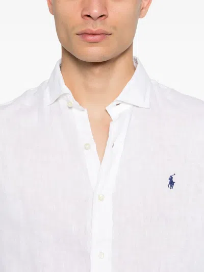 Polo Ralph Lauren Classic Pony Logo Oxford Shirt In White
