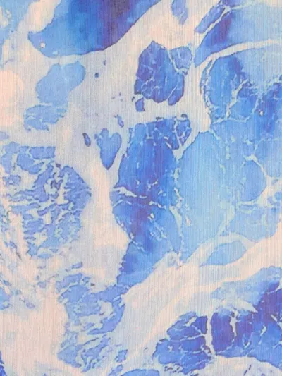 Roberto Cavalli Silk Blouse In Blau