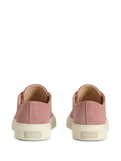 Woolrich Leather Sneakers In Pink