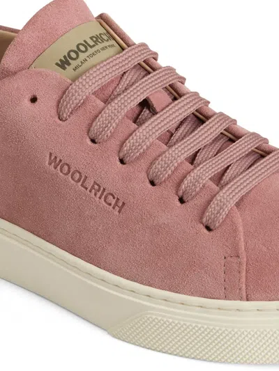 Woolrich Leather Sneakers In Pink
