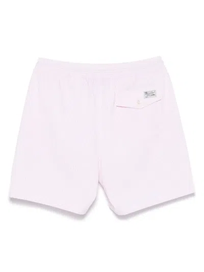 Polo Ralph Lauren Swim Trunks Striped Elastic Waistband In Neutral