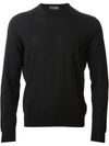 Drumohr Crew Neck Sweater In 690 Black
