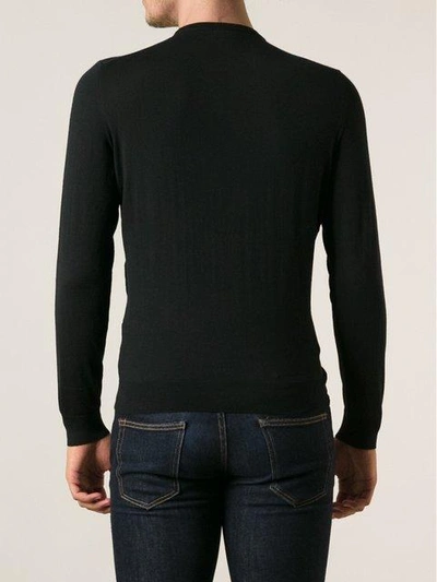 Shop Drumohr Crew Neck Sweater In 690 Black
