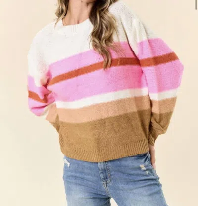 Lovely Melody Let's Get Lost Sweater In Multi In Multi