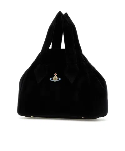 Vivienne Westwood Black Archive Medium Yasmine Bag In Black