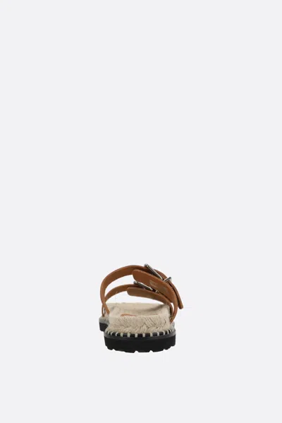 Castaã±er Ter 261 Slides Cuero In Brown