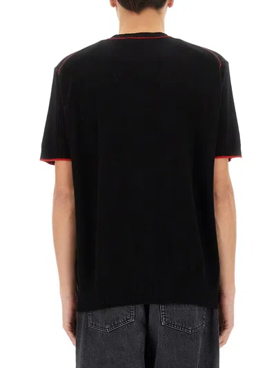 Vivienne Westwood Relaxed Fit Black Merino Wool And Cashmere Sweater In Black