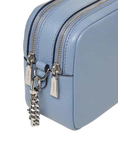 Michael Kors Bryant Medium Pebbled Camera Crossbody Bag In Chambray