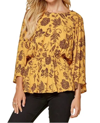 Andree By Unit Feel The Beat Blouse In Yellow In Yellow