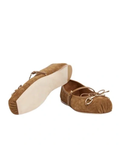 Gucci Women Red Original Gg Fabric Ballerinas In Burgundy