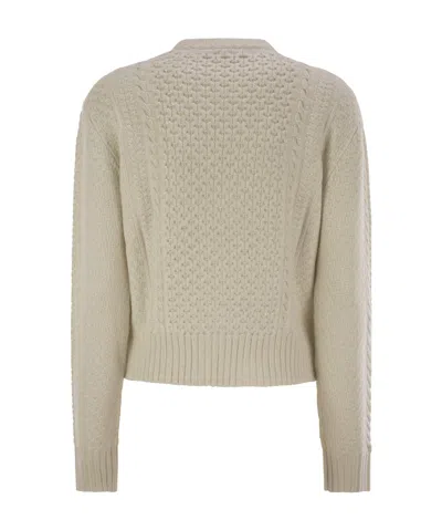 Fabiana Filippi Platinum Fisherman Jersey With Lurex In Nude