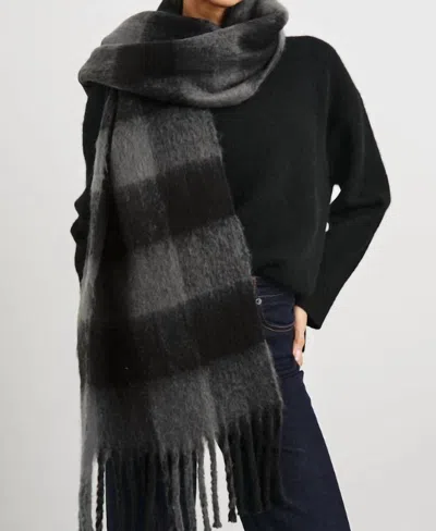 Rails Oslo Scarf In Charcoal Black In Grey