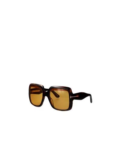 Tom Ford Eyewear Square-frame Sunglasses In Brown