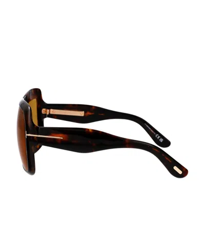 Tom Ford Eyewear Square-frame Sunglasses In Brown