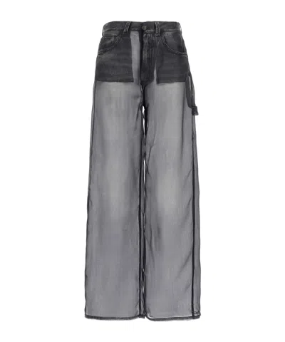 Haikure Winona Sheer Organza Pants In Gray