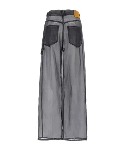 Haikure Winona Sheer Organza Pants In Gray