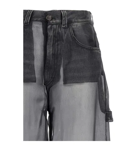 Haikure Winona Sheer Organza Pants In Gray