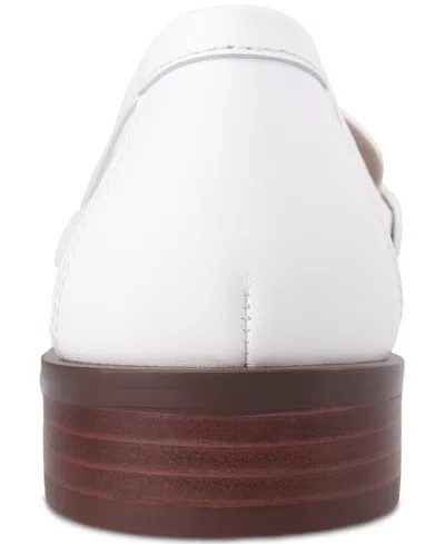 Giani Bernini Women's Brynnlee Woven Loafers, Created For Macy's In White Leather