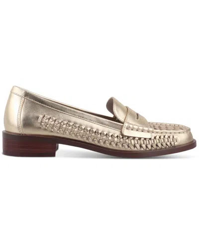 Giani Bernini Women's Brynnlee Woven Loafers, Created For Macy's In Gold