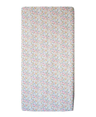 Coco & Wolf Liberty Fabric Betsy Print Fitted Sheet, Queen In Betsy Grey