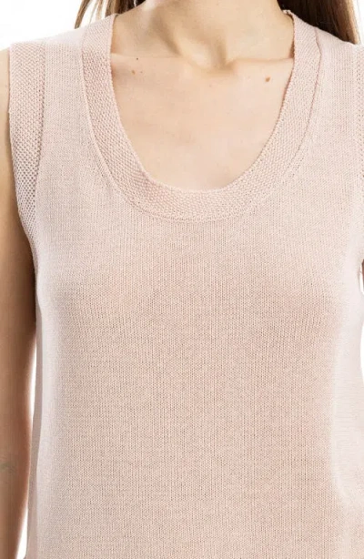 Max Studio Knit Shell Top In Blush
