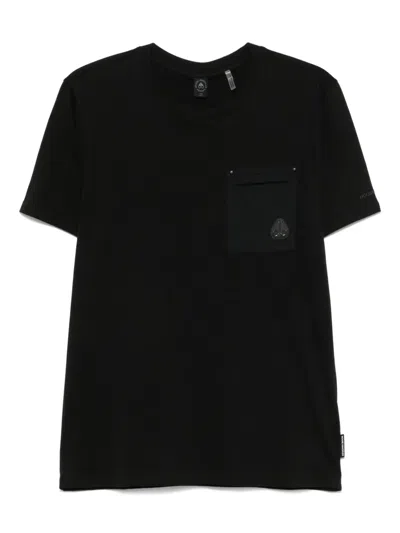 Moose Knuckles Tshirt Dalon In Black